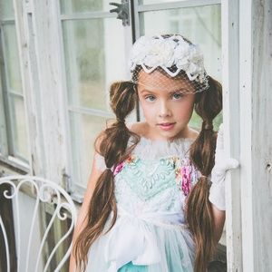 Vintage Bird Cage Veil Headpiece